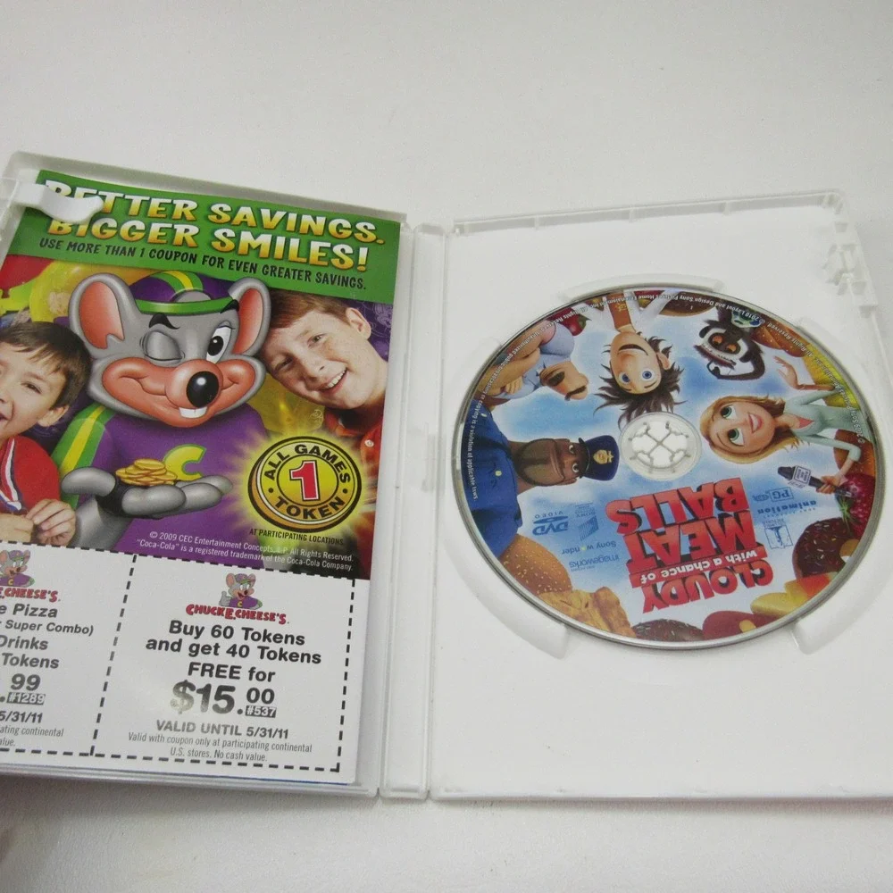 Cloudy with a Chance of Meatballs DVD‎ Full Screen & Widescreen Versions